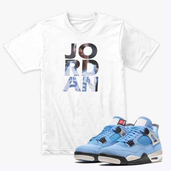 Unbranded Other - Michael Jordan UNC CarolinaT-SHIRT to match Jordan 4 UNC NWT M L XL